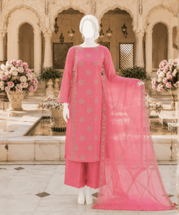 3 Piece Embroidered Suit- Vol-3