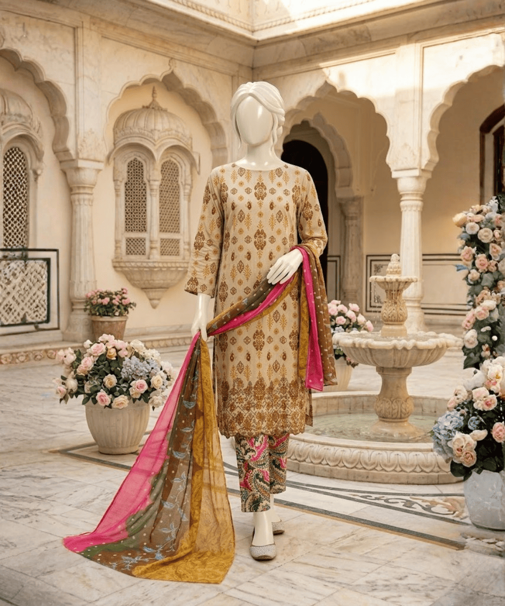 3 Piece Boring Daman Suit Vol-3
