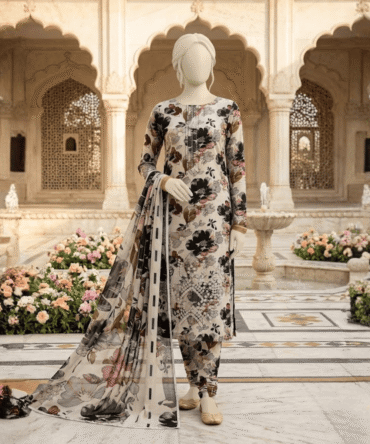3 Piece Printed Suit- Vol-2