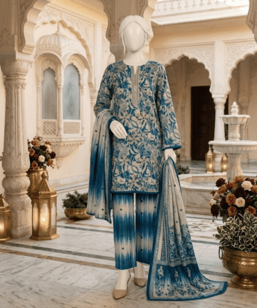 Winter Printed 3-Piece Suit-Vol-6